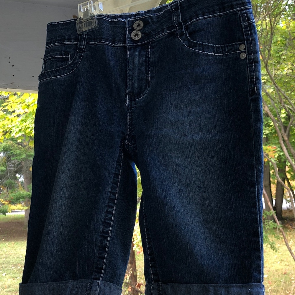 Dark Blue Denim Bermuda shorts